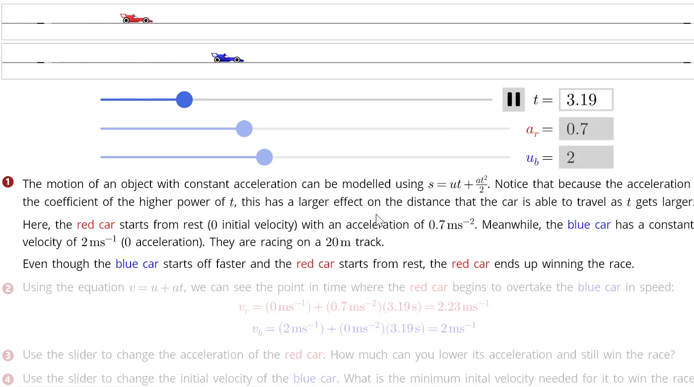 Sample content covering Physics for F1® in Schools Thailand from Summatic