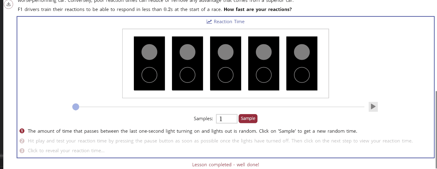 Sample content from Summatic for F1® in Schools Thailand
